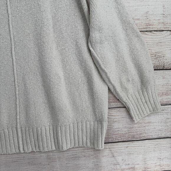 Free People Chunky Knit 3/4 Sleeve Pullover Sweater Womens S Off White Oversized - Picture 14 of 14